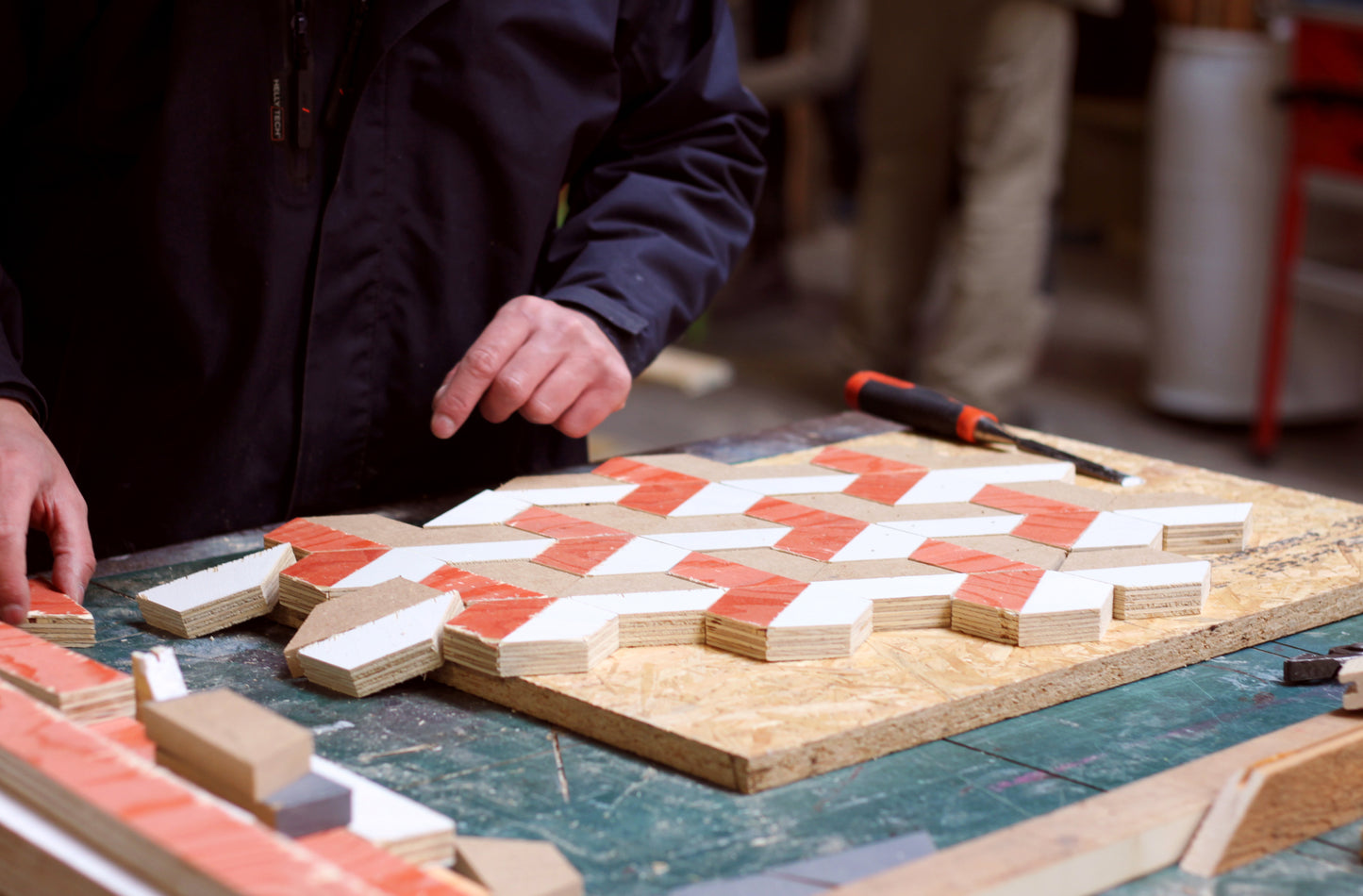 Teambuilding: Geometrische Wall-Art