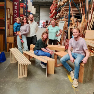 Workshop (1 dag): Buiten- of binnenbankje