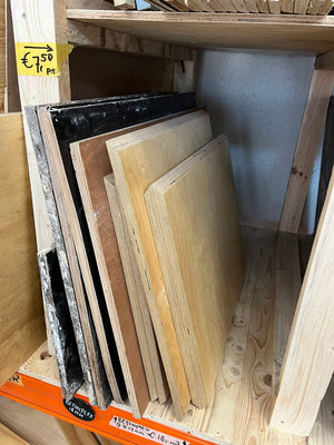 plaatmateriaal €7,50 vak