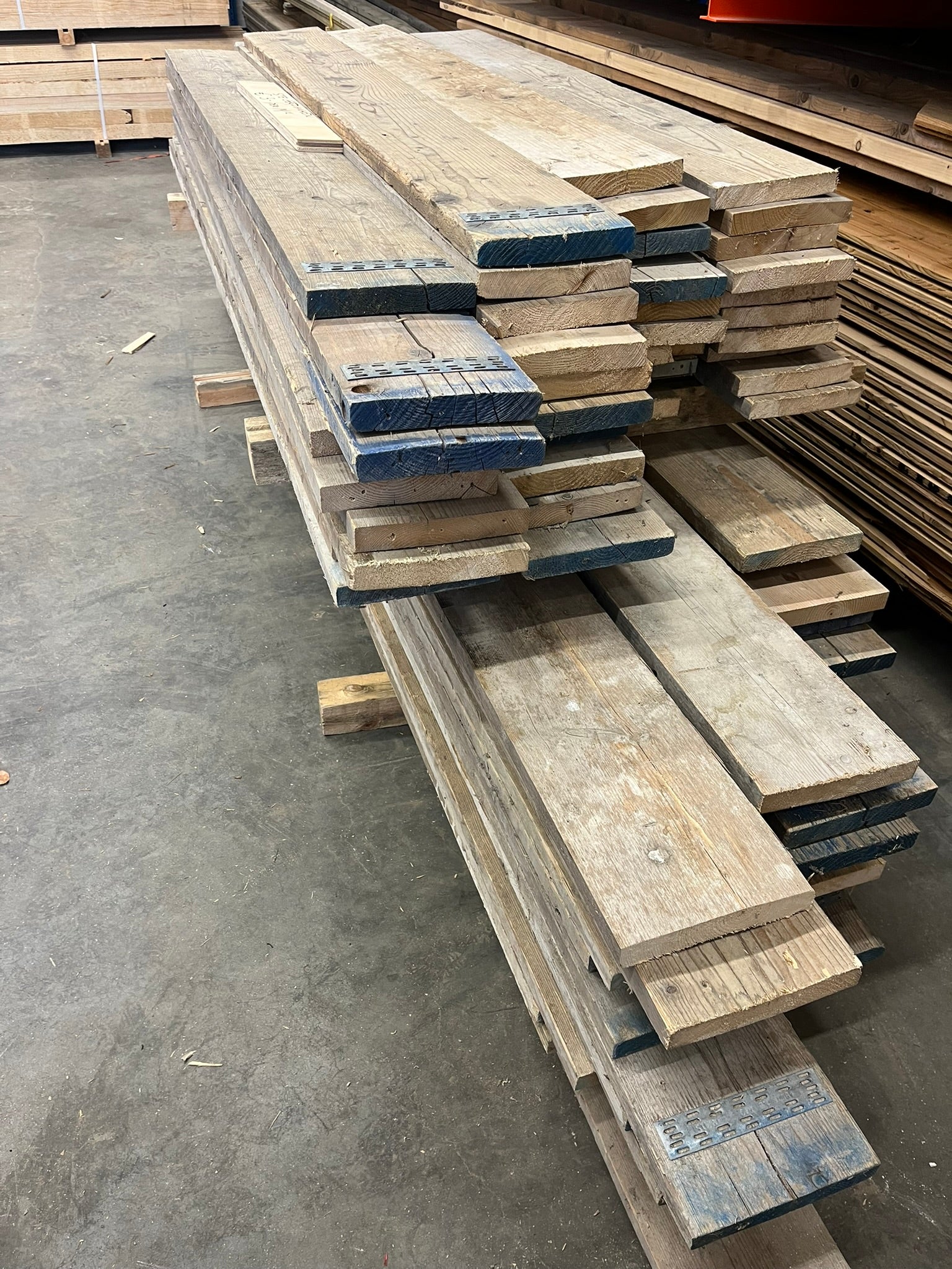 steigerplanken rest stukken €3 per m1