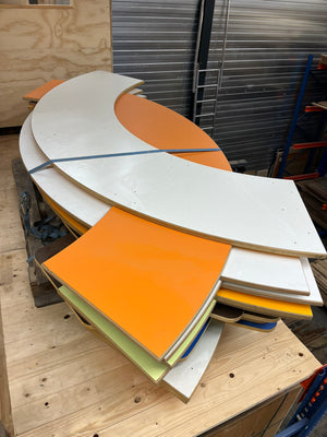multiplex HPL boogvorm 20 t/m 25mm dik
